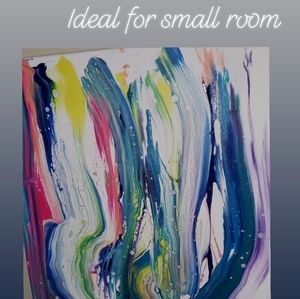 "Unicorn Glow" Pour Art Canvas